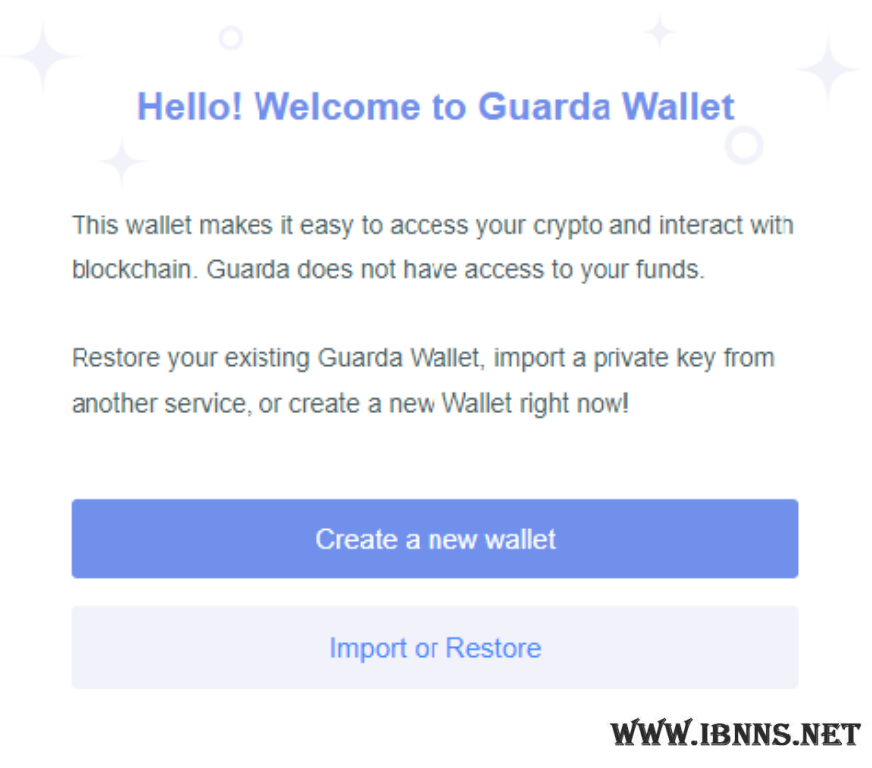 آموزش ساخت کیف پول ویوز در Guarda Wallet